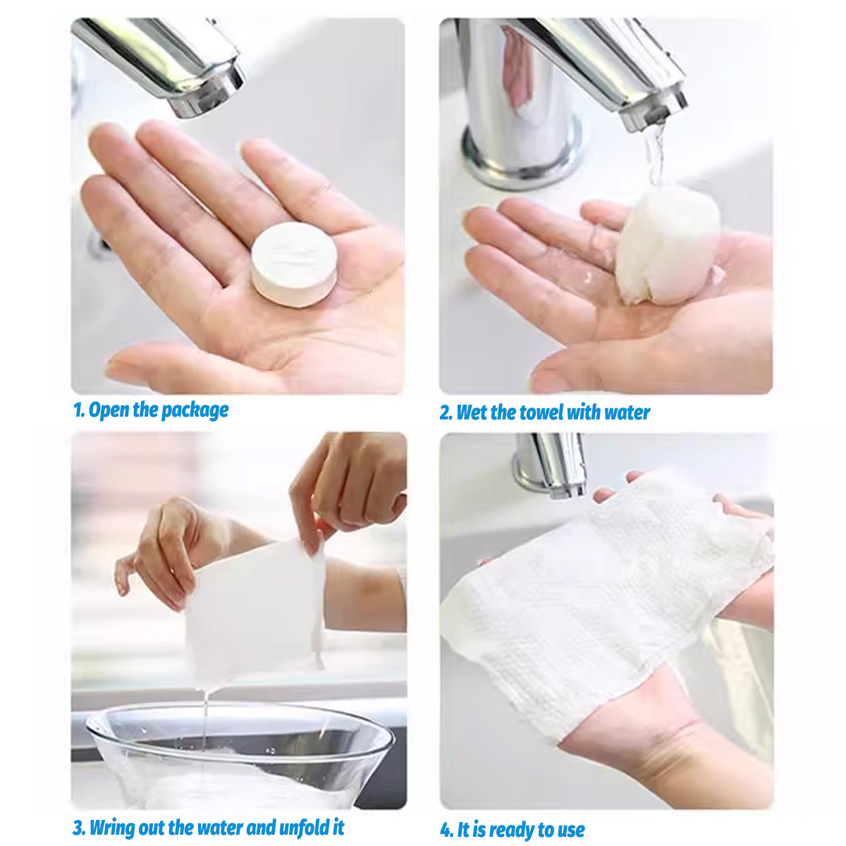 Compressed Disposable Face Towel for Guest – Product View 4