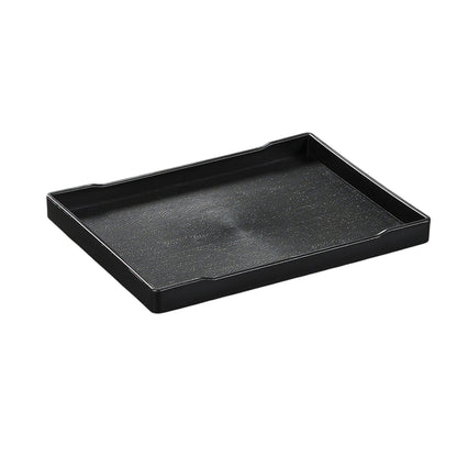 12 Pcs Rectangular Plastic Serving Tray 24x18cm Non-Slip