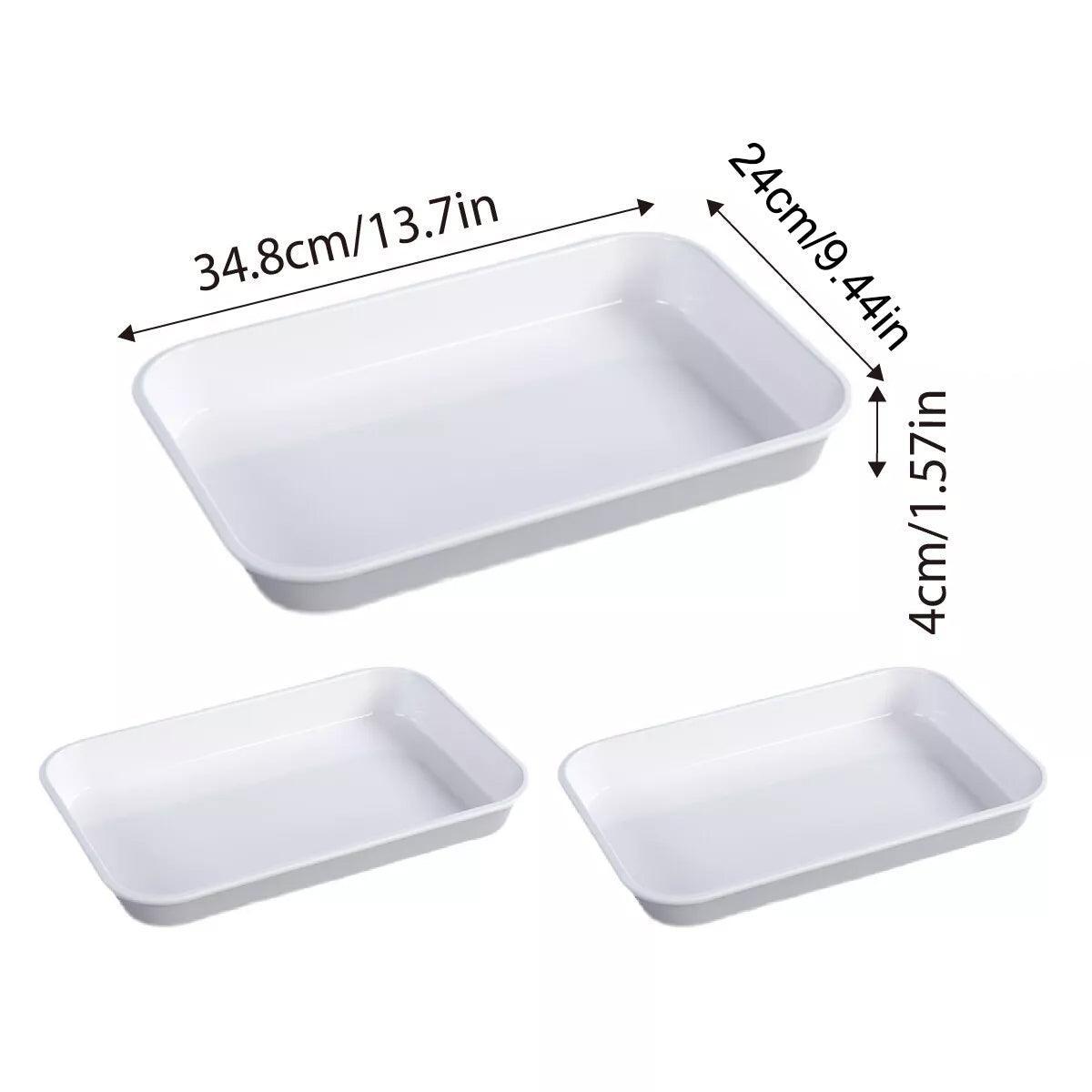 3 Pcs Rectangular Food Trays for Buffet Display – Product View 3