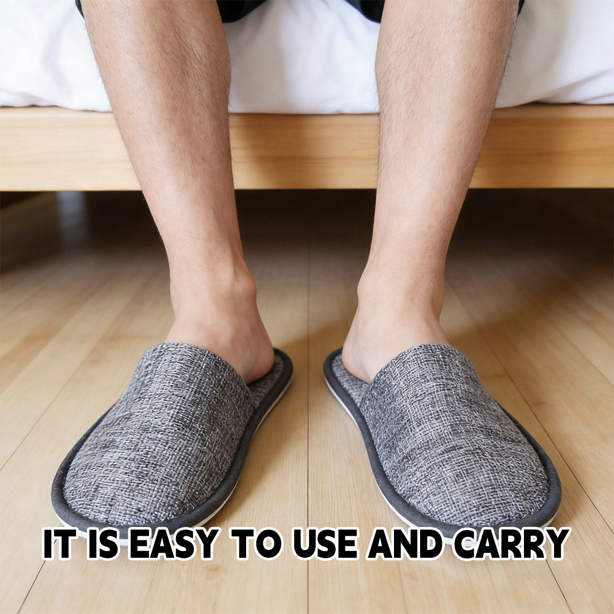20 Pairs Disposable Portable Slippers Anti-Slip Hotel Use