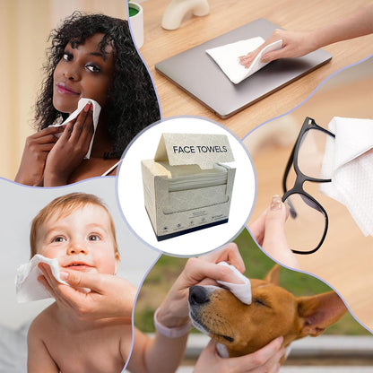 Disposable Cotton Face Towels for Wet or Dry Use – Product View 5
