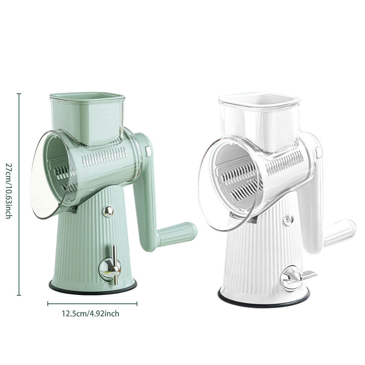 Multifunctional Vegetable Cutter Drum Slicer Kitchen Hand Cranked Grater Tool