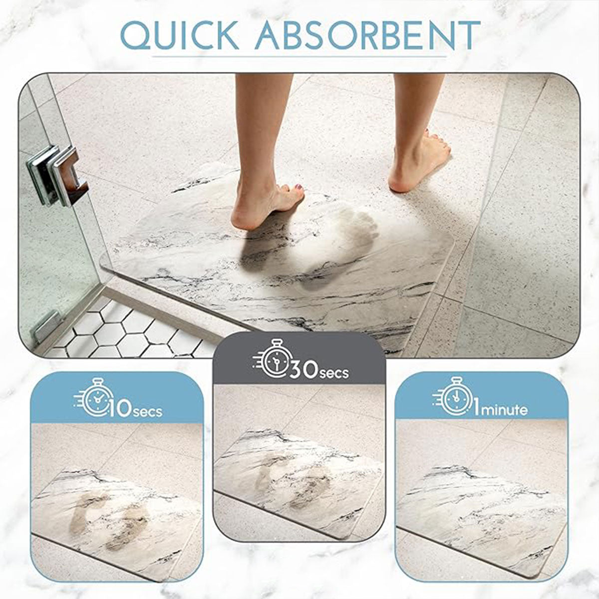 Diatom Mud Water Absorbing Mat Anti-Slip Bathroom Floor