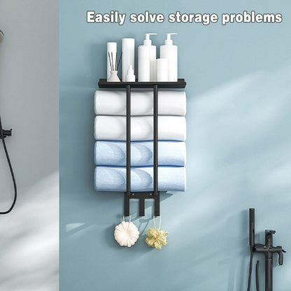 Wall Mounted Towel Rack with No Drill Fitting – Product View 9