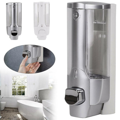 Wall-Mounted Manual Soap Dispenser 350ml Transparent ABS
