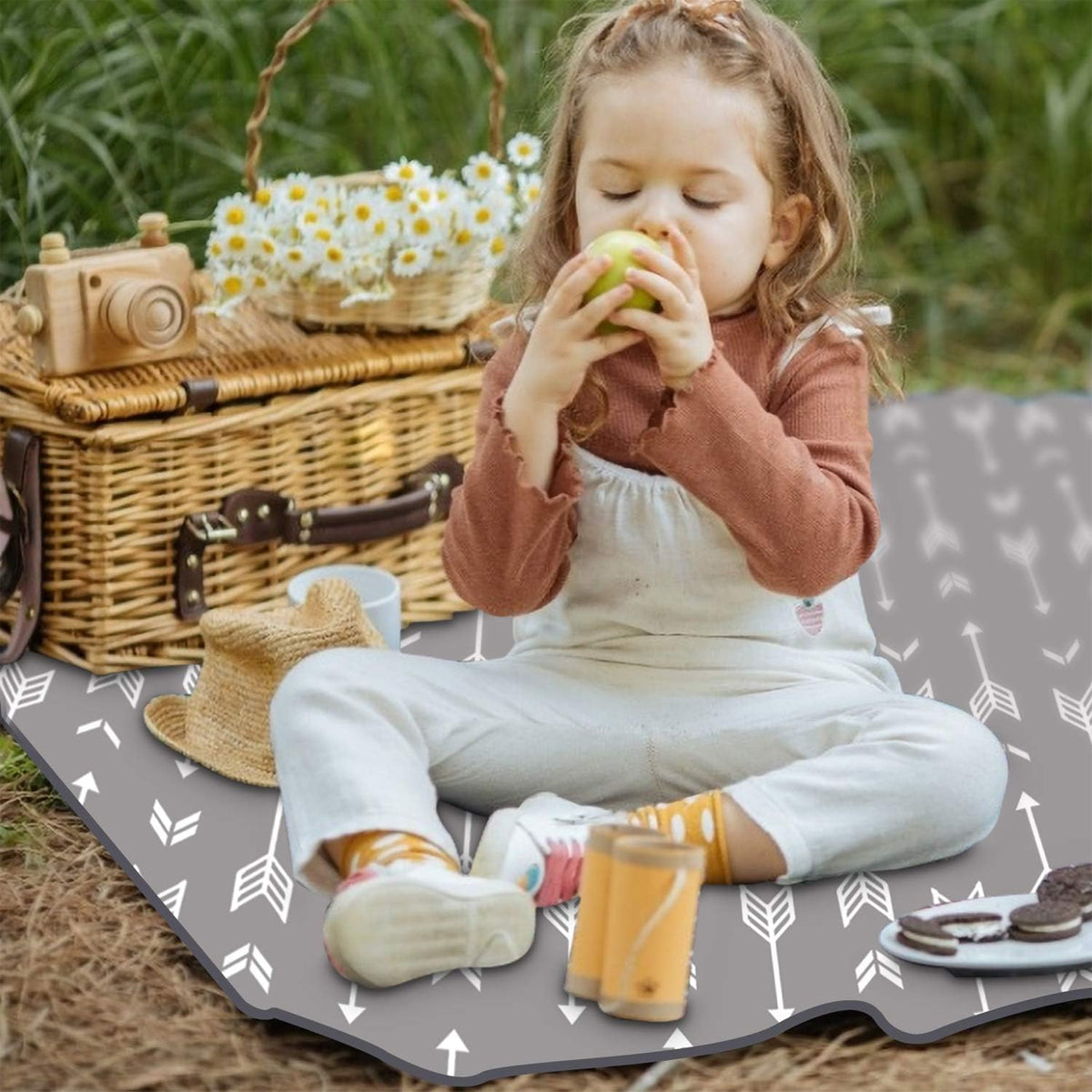 Waterproof Non-Slip Floor Mat 130x130cm High Chair Protector