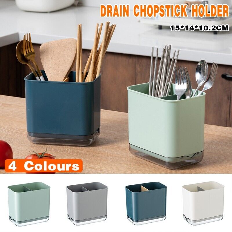Multifunctional Cutlery Drainer Basket Storage Holder Box