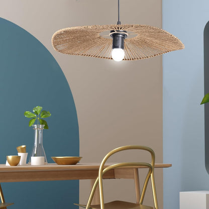 Woven Paper Rope Lamp Shade Rustic Ceiling Light Cover