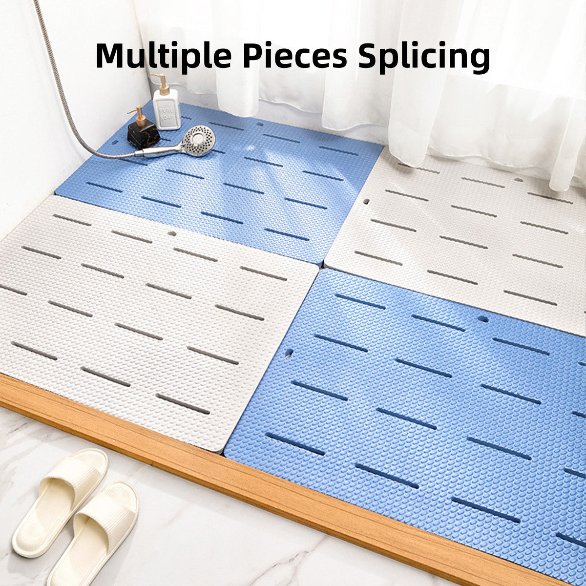 Bathroom Floor Mat Non Slip Shower Rug Soft Quick Dry Household Bath Carpet Mat