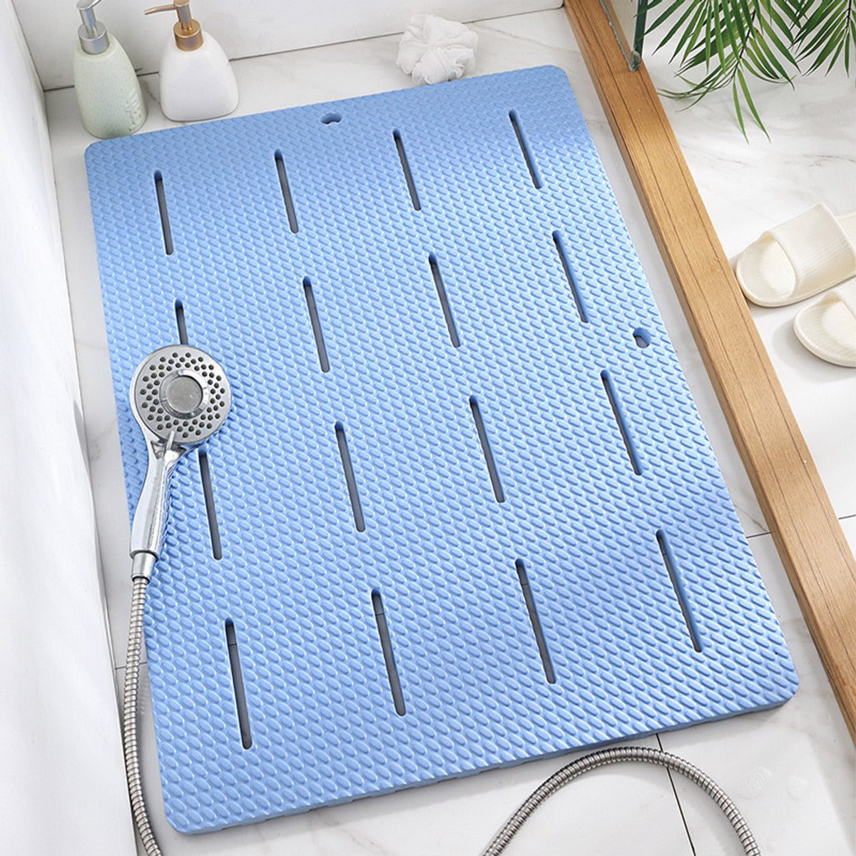 Bathroom Floor Mat Non Slip Shower Rug Soft Quick Dry Household Bath Carpet Mat