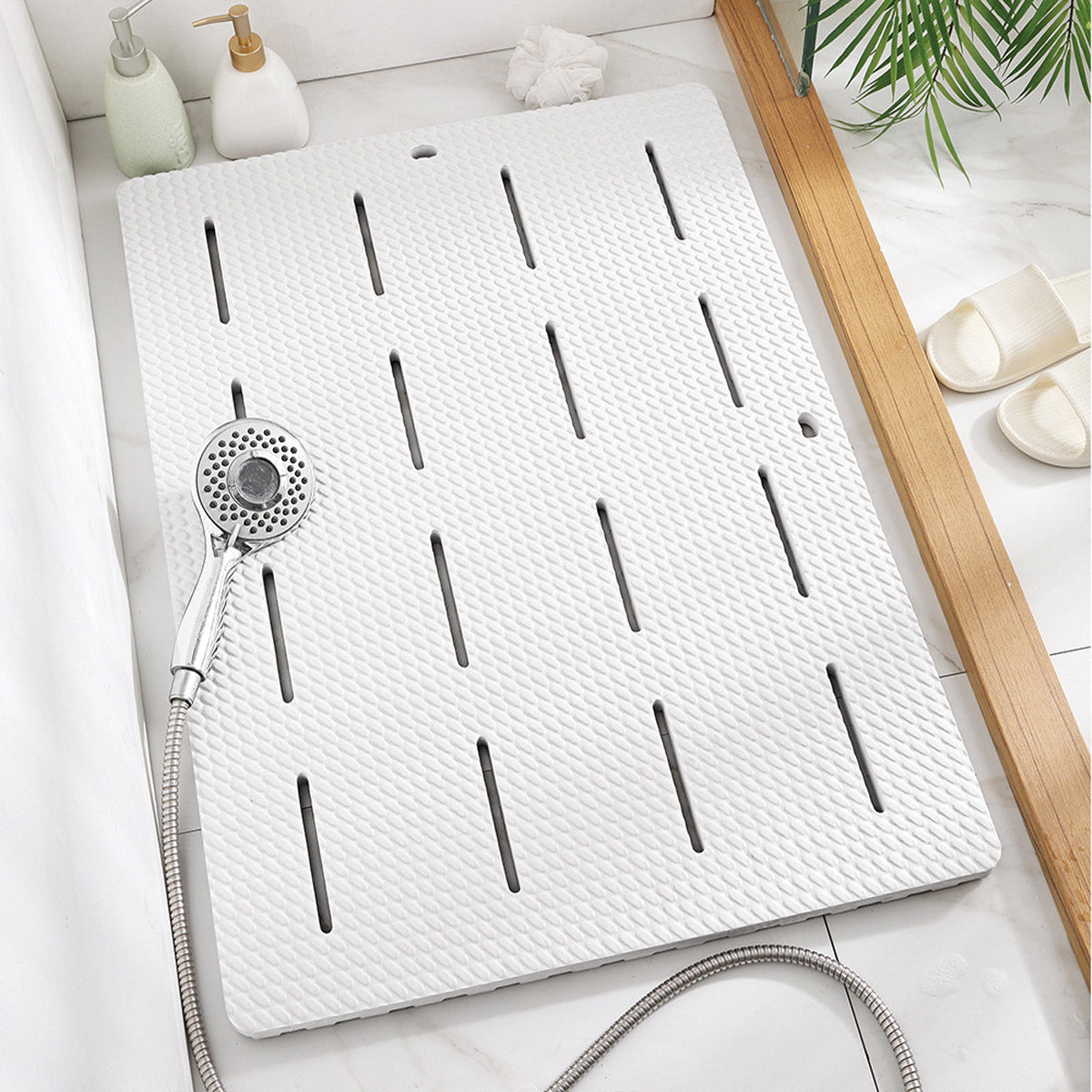 Bathroom Floor Mat Non Slip Shower Rug Soft Quick Dry Household Bath Carpet Mat