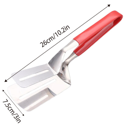 4pcs Stainless Steel Steak Tongs Frying Spatula Kitchen Tool Set