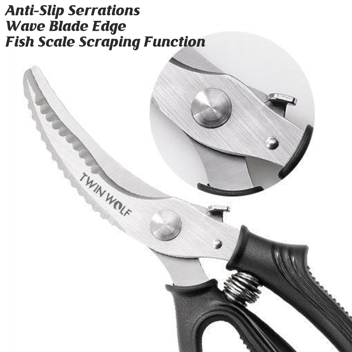 Kitchen Scissors Shears Multi-Purpose Stainless Steel Sharp Chicken Bone