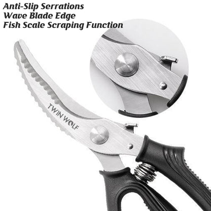 Kitchen Scissors Shears Multi-Purpose Stainless Steel Sharp Chicken Bone