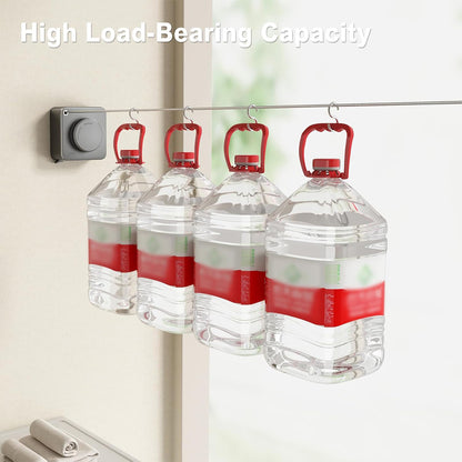 Invisible Wall Mounted Clothesline for Hotel Bathroom Sunbed Laundry Drying Rope