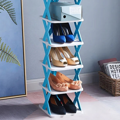 6/7 Tier Shoe Rack Space Saving Small Shoe Cabinet Storage Shelf Organizer AU
