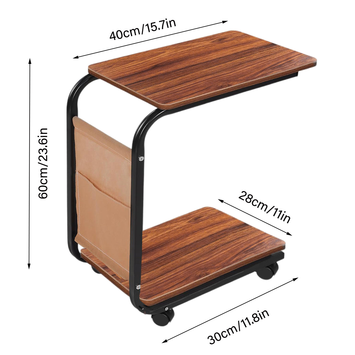 Wooden Metal Frame Coffee Table Side End Tables Laptop Desk Bedside Sofa Table