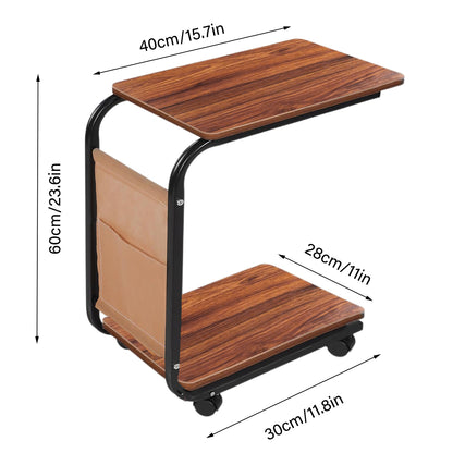 Wooden Metal Frame Coffee Table Side End Tables Laptop Desk Bedside Sofa Table