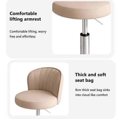 Restaurant Cashier High Chair Villa Bar Chair High Stool Turning Lifting Backrest Stool Front Desk Commercial Swivel Chair