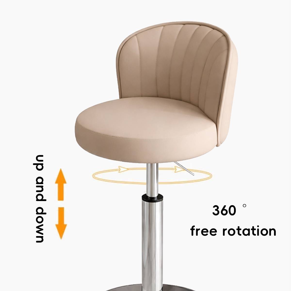Restaurant Cashier High Chair Villa Bar Chair High Stool Turning Lifting Backrest Stool Front Desk Commercial Swivel Chair