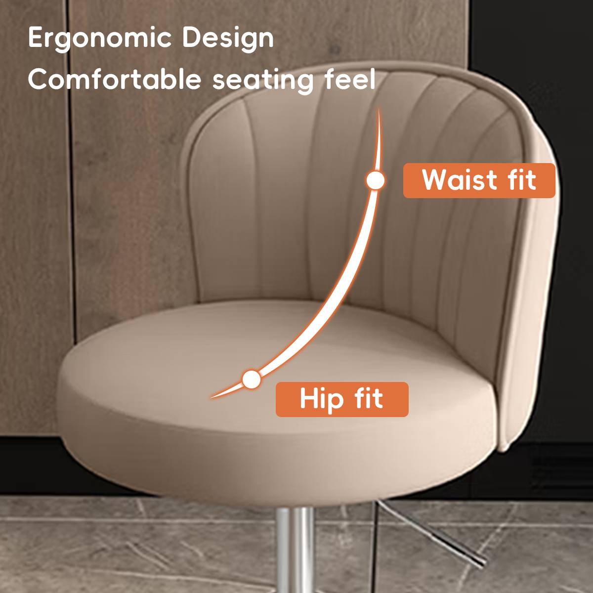 Restaurant Cashier High Chair Villa Bar Chair High Stool Turning Lifting Backrest Stool Front Desk Commercial Swivel Chair