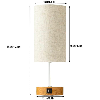 3-Speed Dimmable Bedside Table Lamp Touch Control Modern Nightstand Light AU