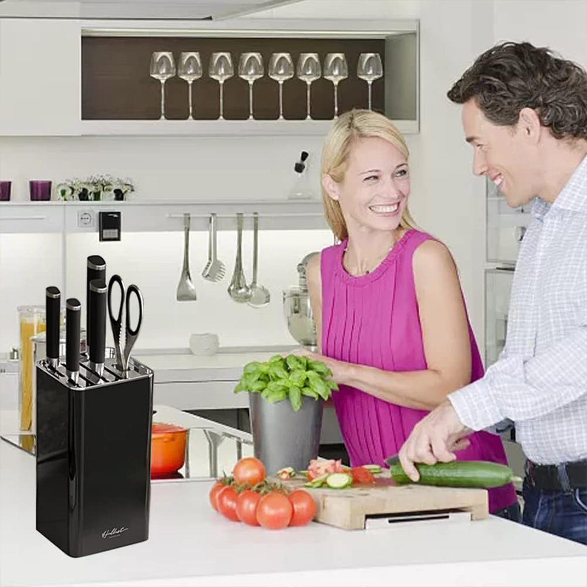 Kitchen Knife Storage Rack Plastic Multi Functional Holder