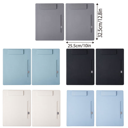 2 Pcs Leather Clipboard Conference File Holder for Hotel Menu
