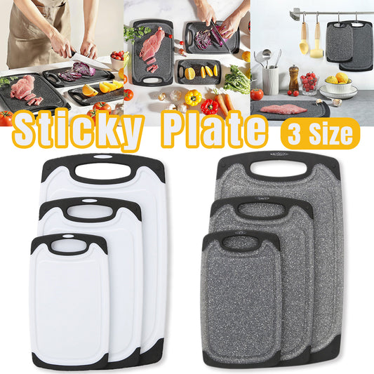 3pcs Wheat Straw Plastic Cutting Board Set Eco-Friendly Chopping Board Kitchen