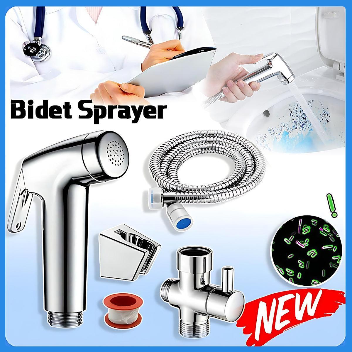 Handheld Shower Head Set with Hose and Bracket – Product View 2