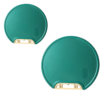 Round Green Plastic Kitchen Chopping Board Household Food Cutting Board Tool