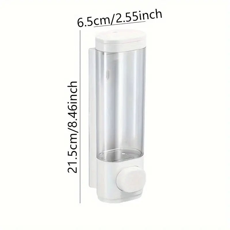 Wall Mounted Soap Dispenser Manual Press Shower Gel Bottle