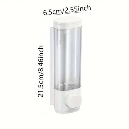 Wall Mounted Soap Dispenser Manual Press Shower Gel Bottle