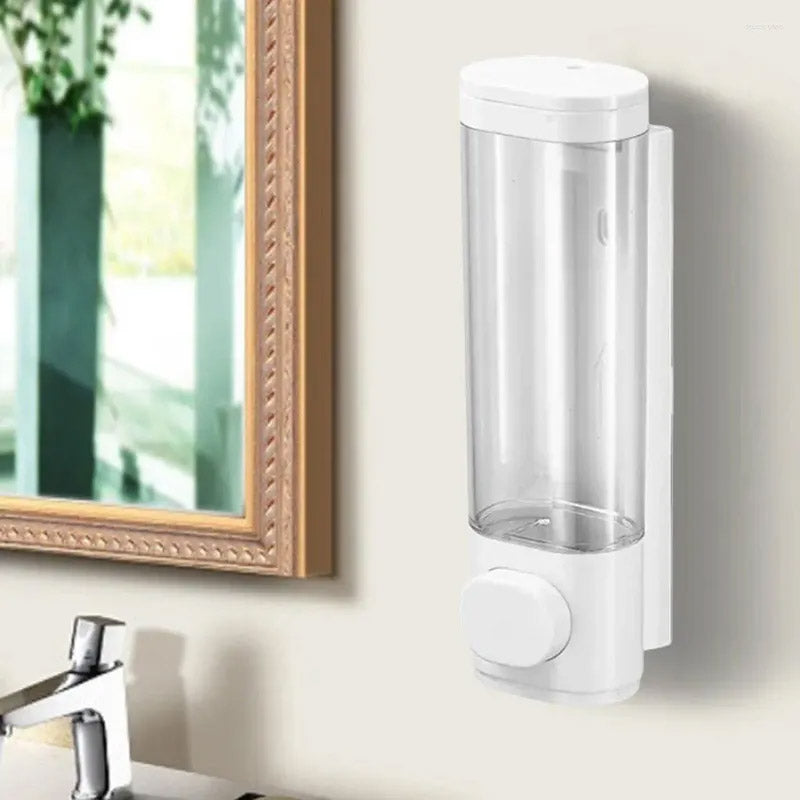 Wall Mounted Soap Dispenser Manual Press Shower Gel Bottle