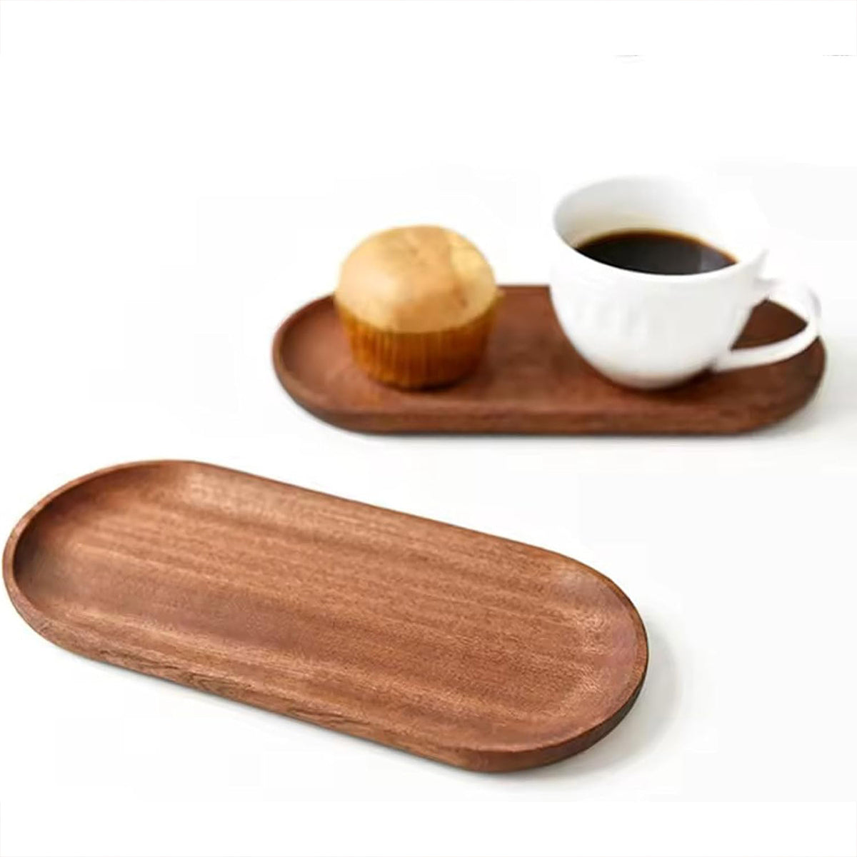 8pcs Wooden Cake Tray Home Serving Tray for Treats Snacks and Desserts Use AU