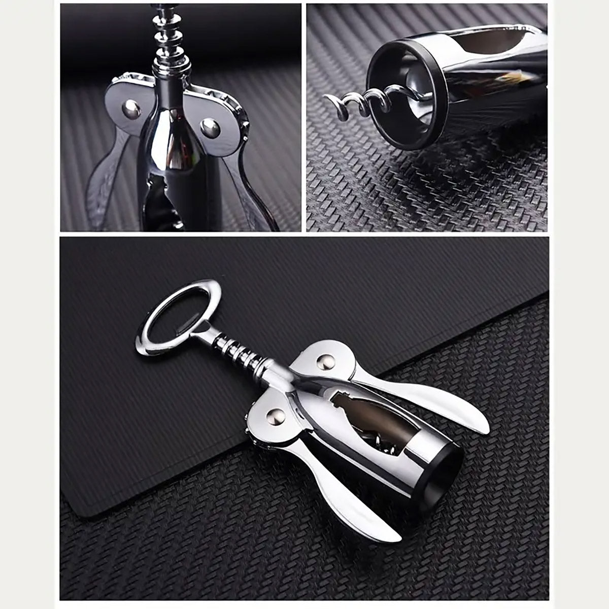 Bottle Opener Cork Screw Wine Bottle Opener Corkscrew winged corkscrew ZincAlloy