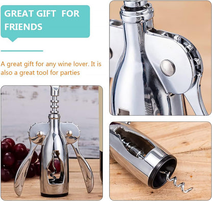Bottle Opener Cork Screw Wine Bottle Opener Corkscrew winged corkscrew ZincAlloy