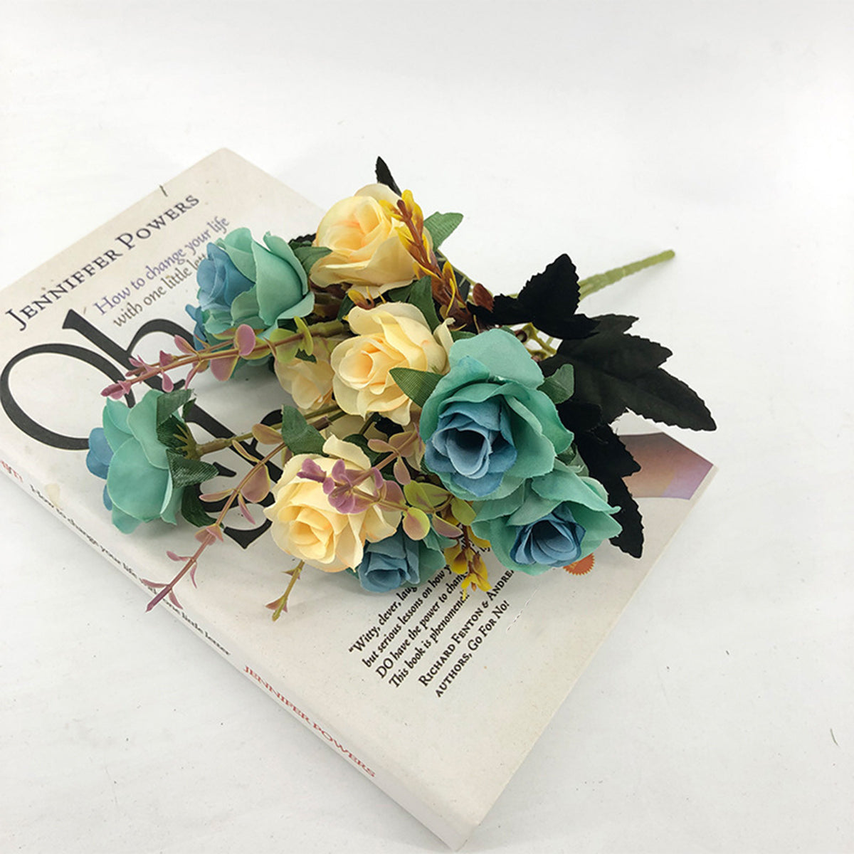 4pcs Artificial Flowers Floral Arrangement for Living Room Decor