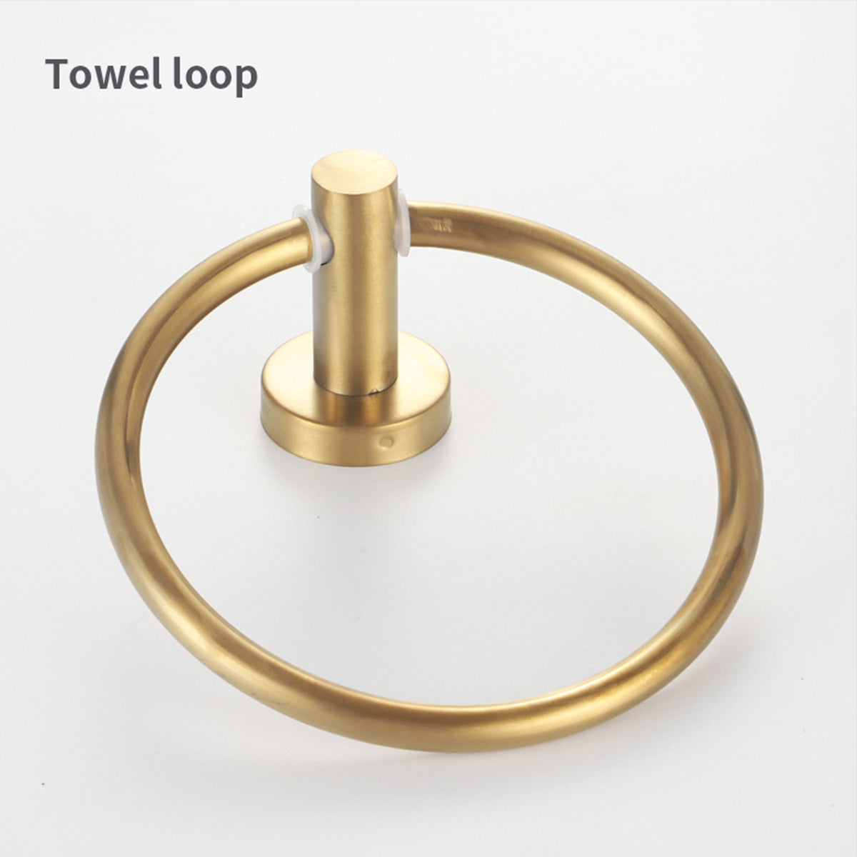 Bathroom Towel Rack Wall Mounted Towel Ring Black Toilet Paper Holder Shelf AU