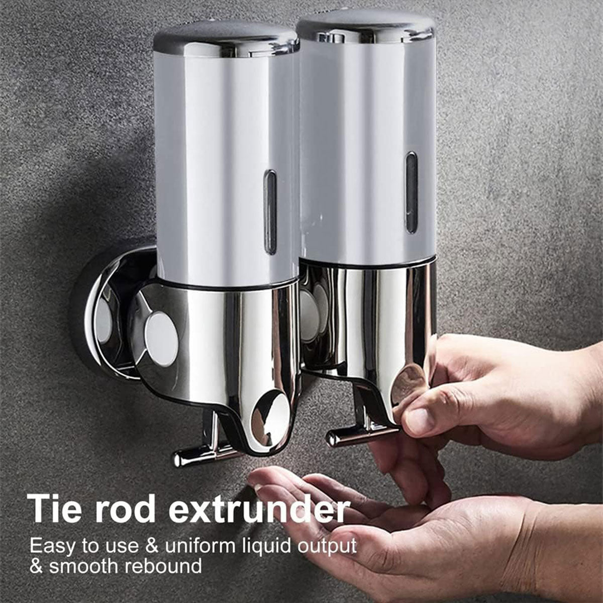 Lever Soap Dispenser Manual Push Shower Gel Hotel Bathroom Use