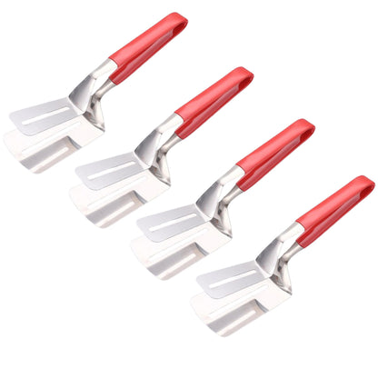 4pcs Stainless Steel Steak Tongs Frying Spatula Kitchen Tool Set