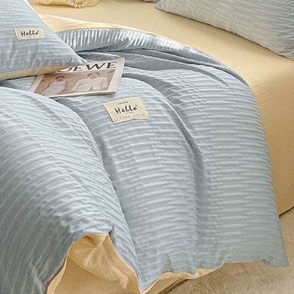 Super Soft Solid Color Duvet Cover with Zipper 180x220 cm