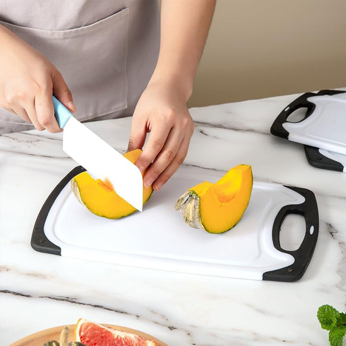 3pcs Wheat Straw Plastic Cutting Board Set Eco-Friendly Chopping Board Kitchen