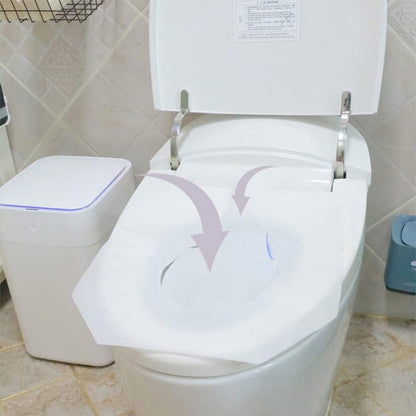 2 Packs Disposable Toilet Seat Covers 250pcs Soluble Paper