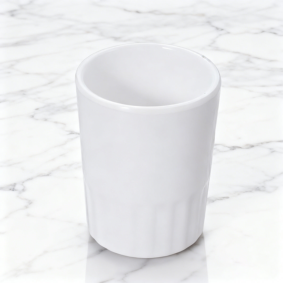 10 Pcs Shatterproof Melamine Tumbler Mugs White Durable