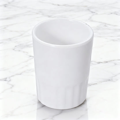 10 Pcs Shatterproof Melamine Tumbler Mugs White Durable