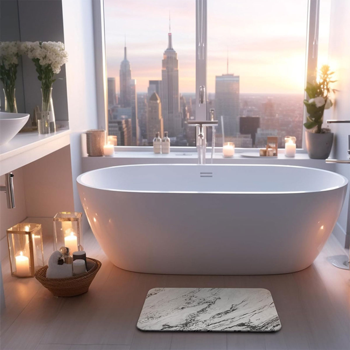 Diatom Mud Water Absorbing Mat Anti-Slip Bathroom Floor