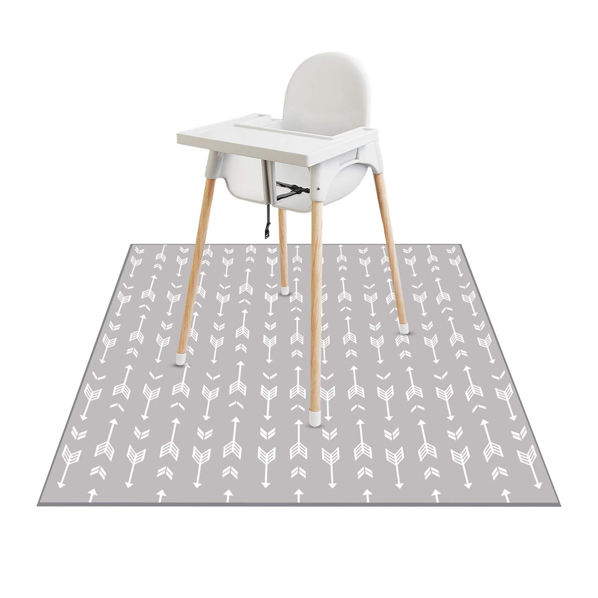 Waterproof Non-Slip Floor Mat 130x130cm High Chair Protector