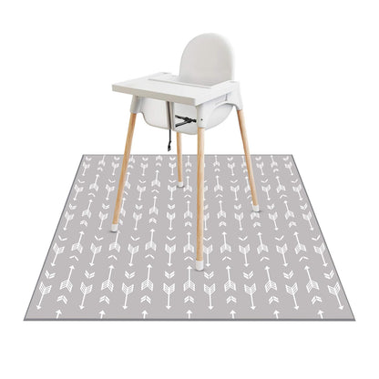 Waterproof Non-Slip Floor Mat 130x130cm High Chair Protector