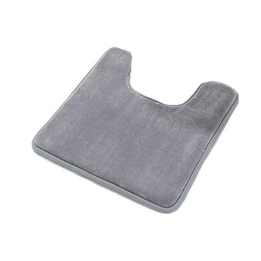 Memory Foam Water Absorbent Floor Mat Silver Grey Non-Slip